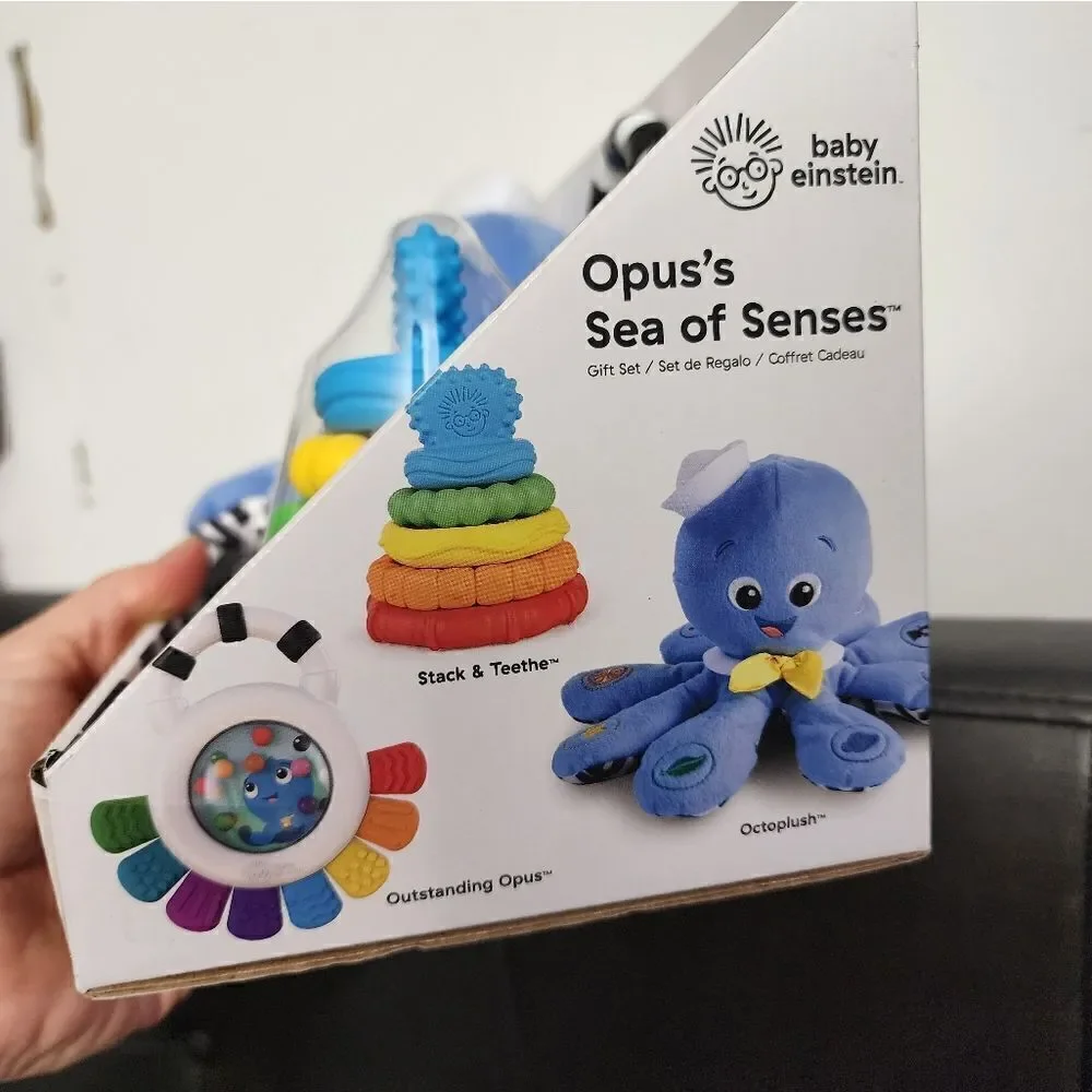 Baby Einstein Opus Sea of Senses Infant Toys Gift Set - 3 Pieces, for Ages 3 Mon